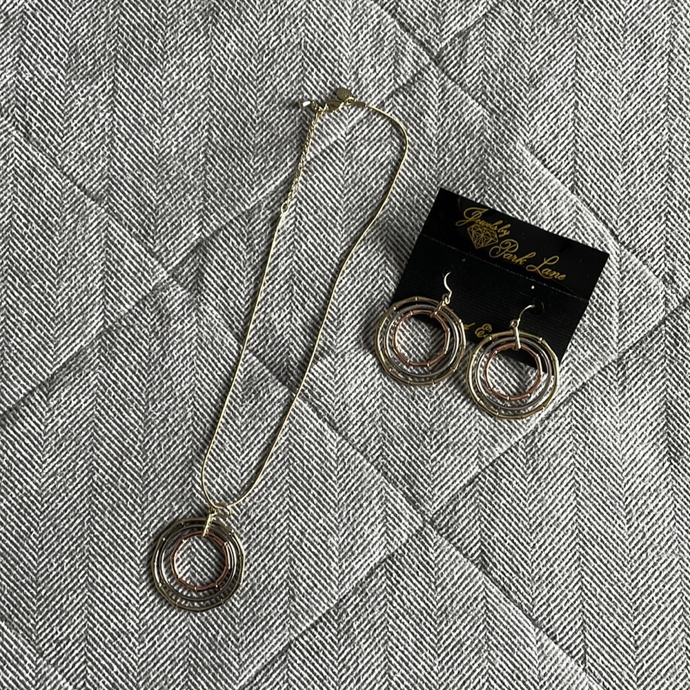 Park Lane necklace, earrings